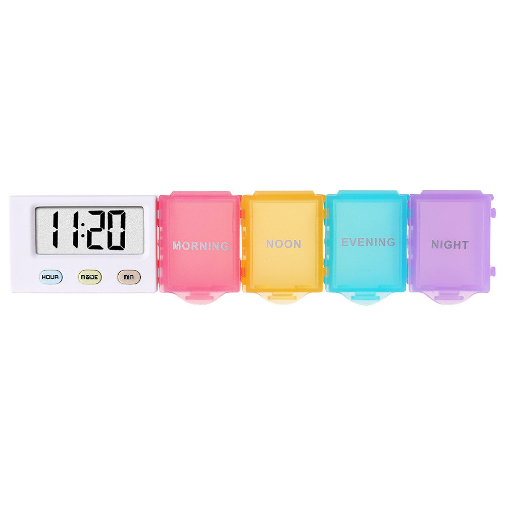 Smart Weekly Pill Organizer with Alarm Reminder
