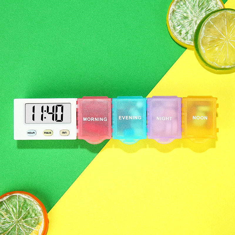 Smart Weekly Pill Organizer with Alarm Reminder