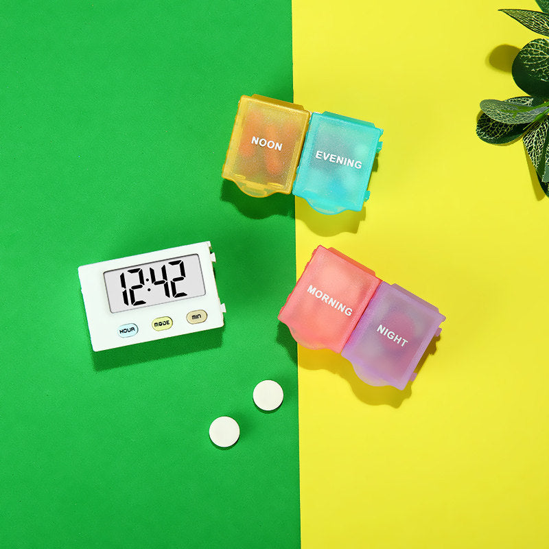 Smart Weekly Pill Organizer with Alarm Reminder